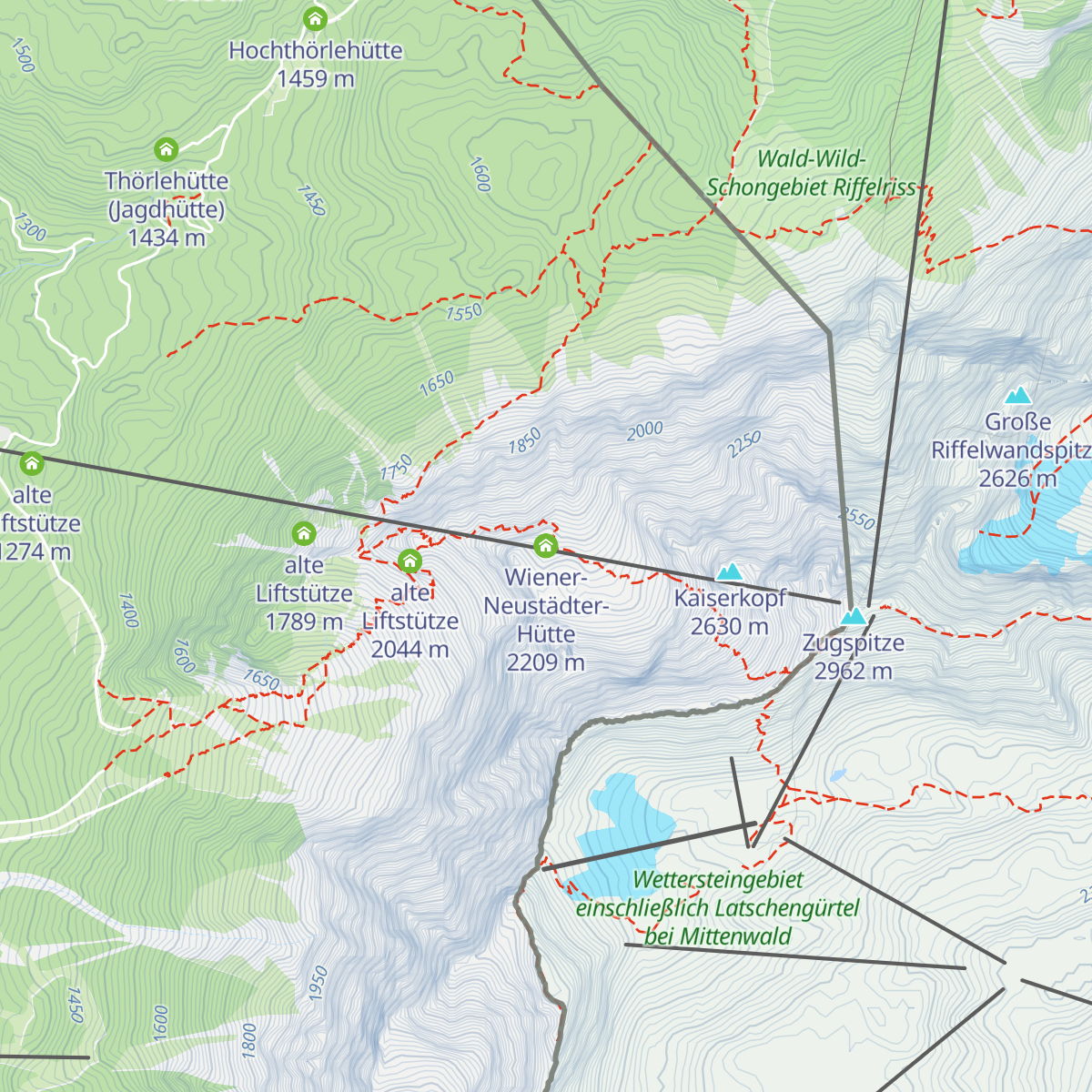 Wiener-Neustädter-Hütte map