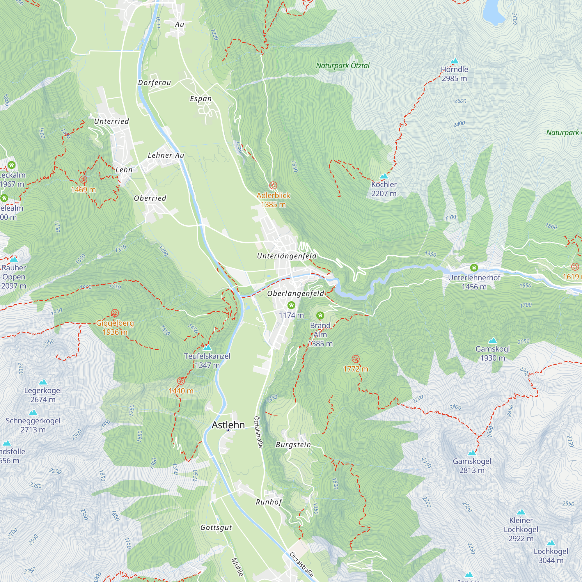 Längenfeld - Info Point map