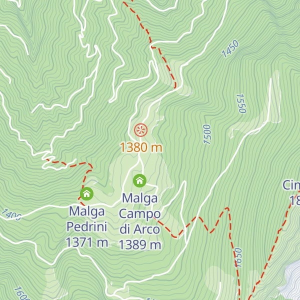 Map of Malga Campo di Drena