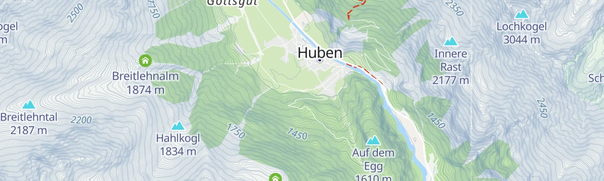 Map of the start of Entdeckerweg - Ötztaler Sagenweg