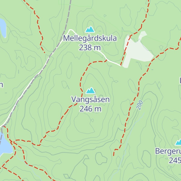 Map of Vangsåsen