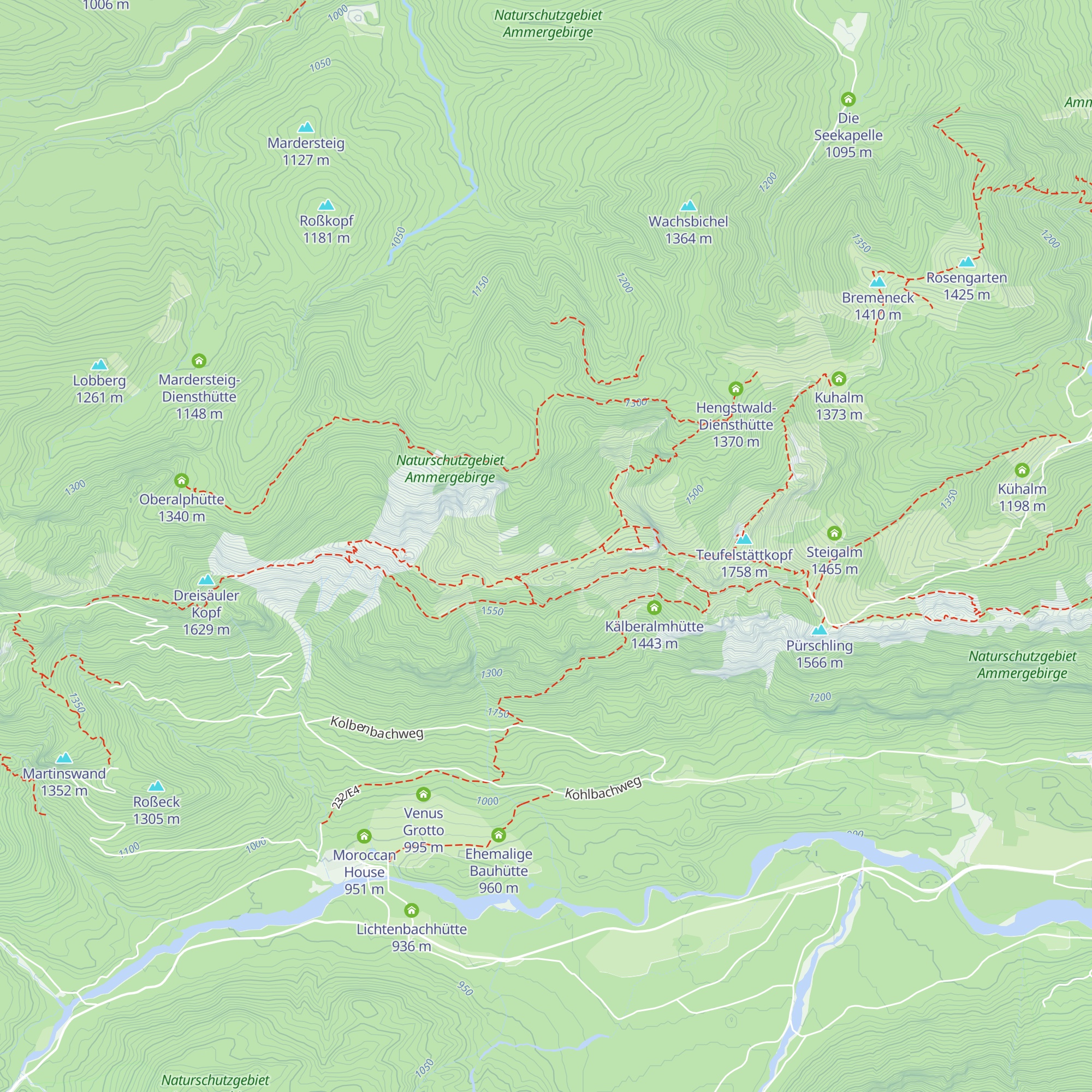 Laubeneckalm map