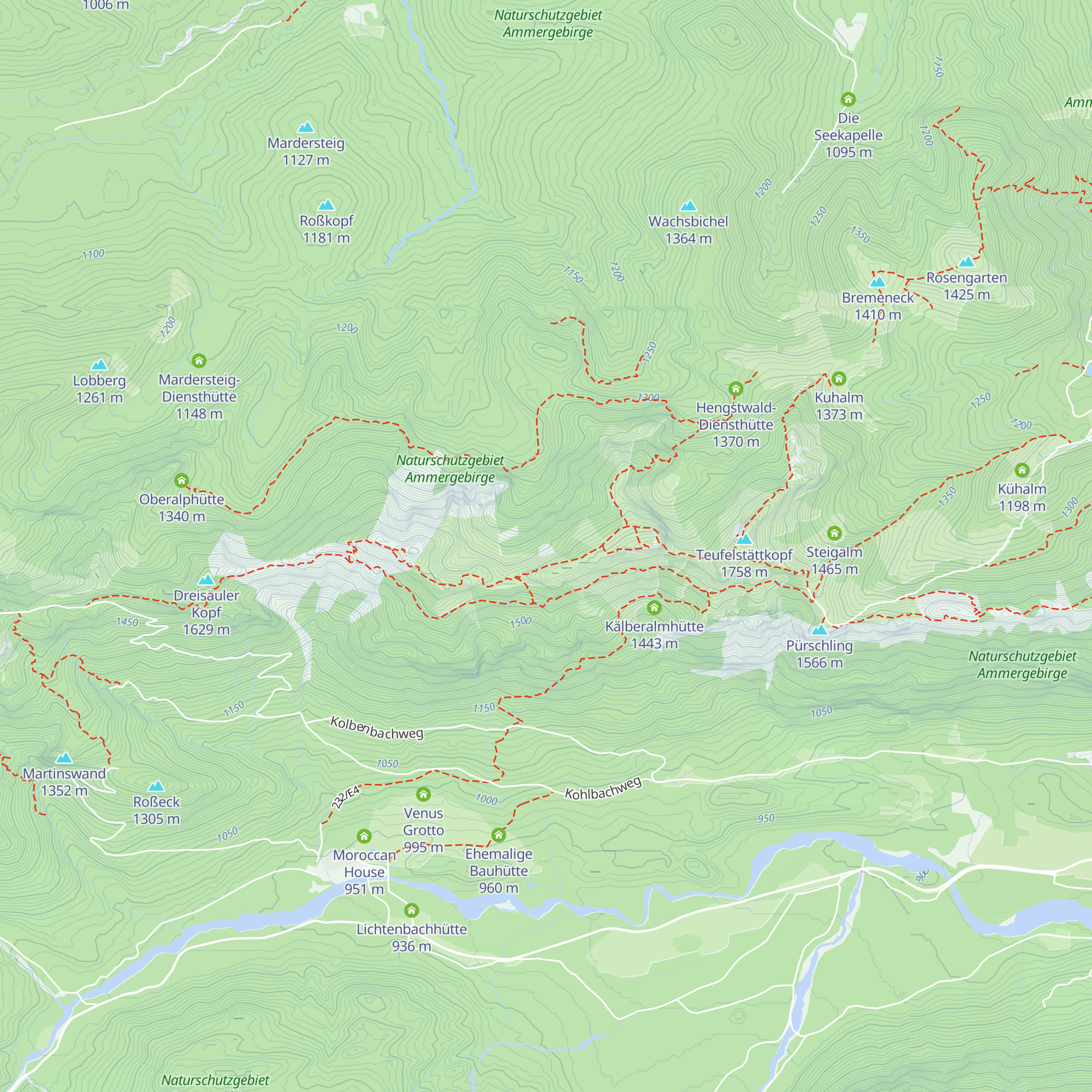 Laubeneckalm map