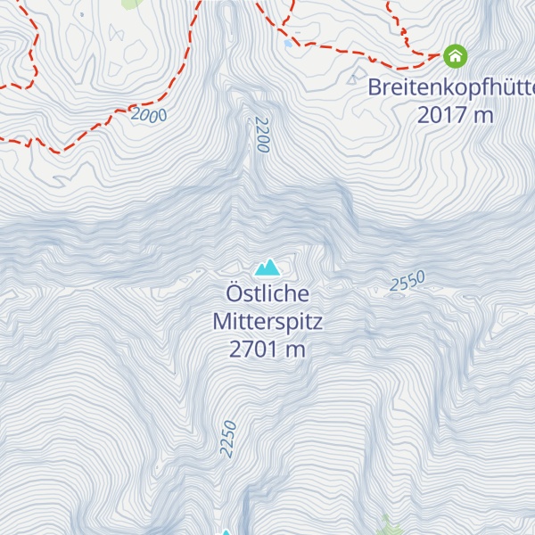 Map of Östliche Mitterspitz