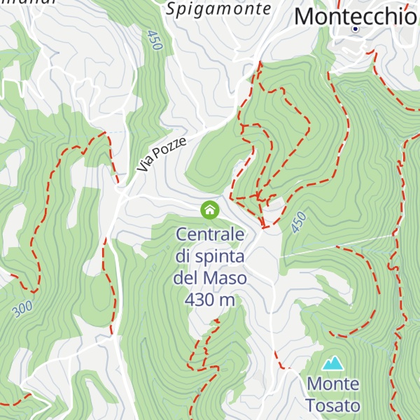 Map of Centrale di spinta del Maso