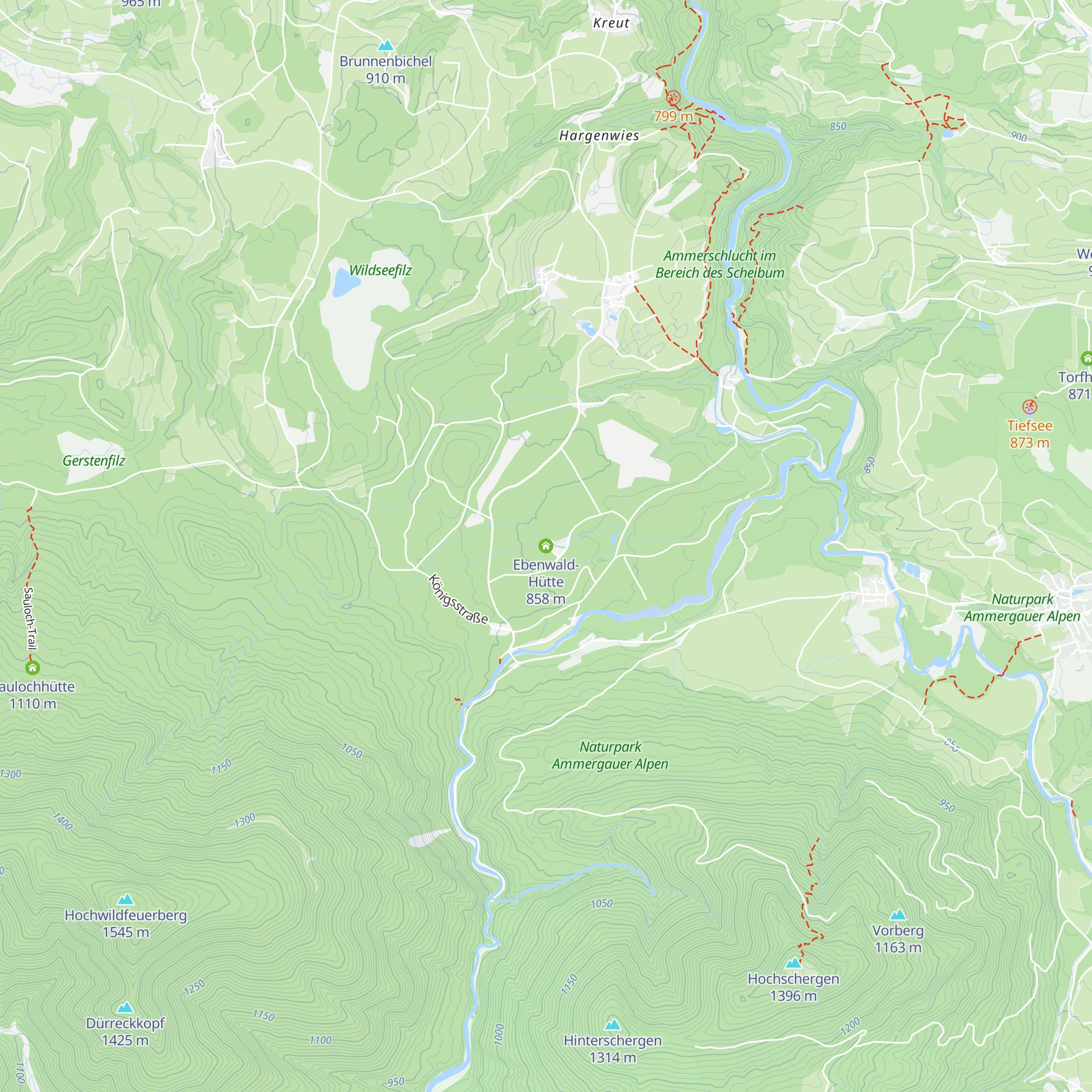Ebenwald-Hütte map