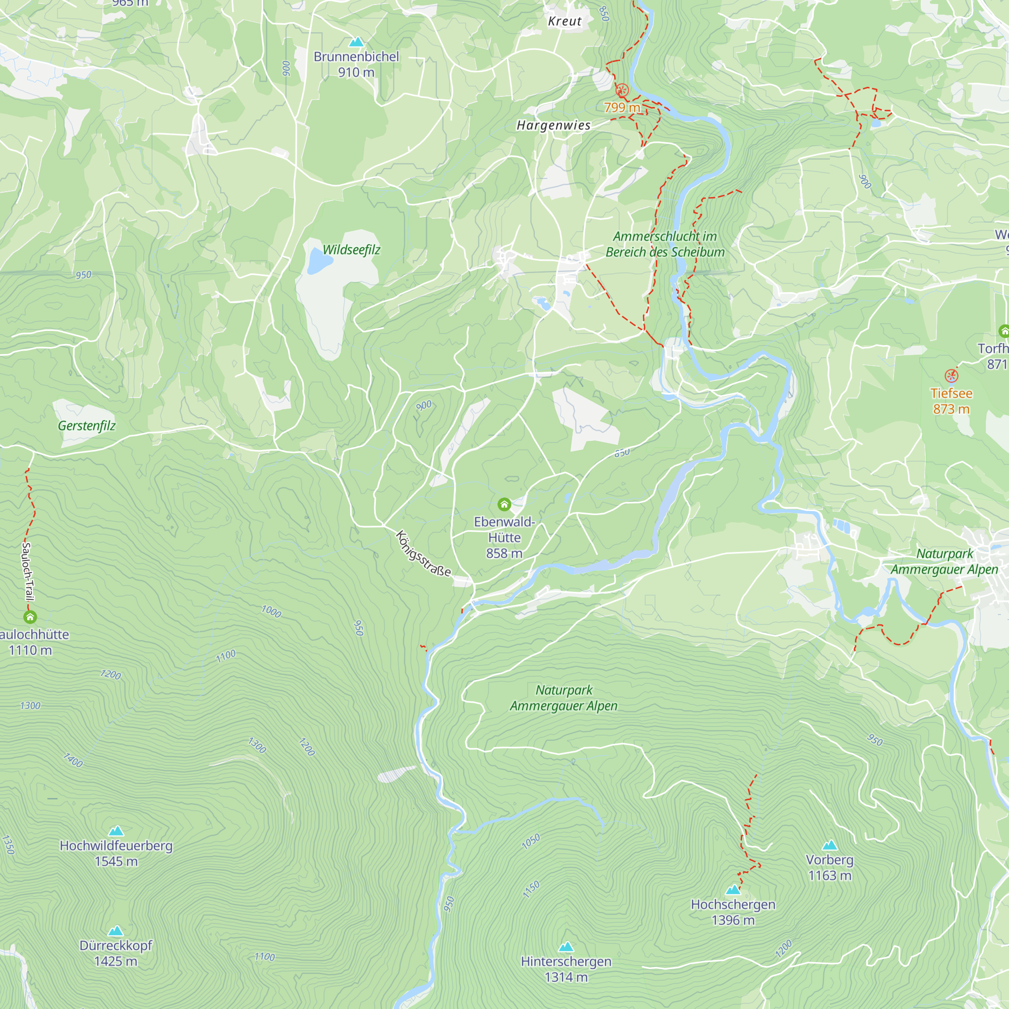 Ebenwald-Hütte map