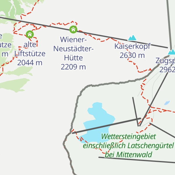 Map of Zugspitzeck