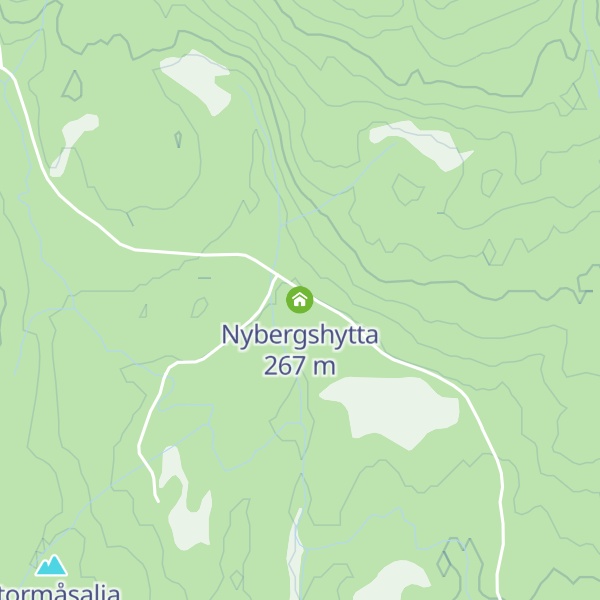 Map of Nybergshytta