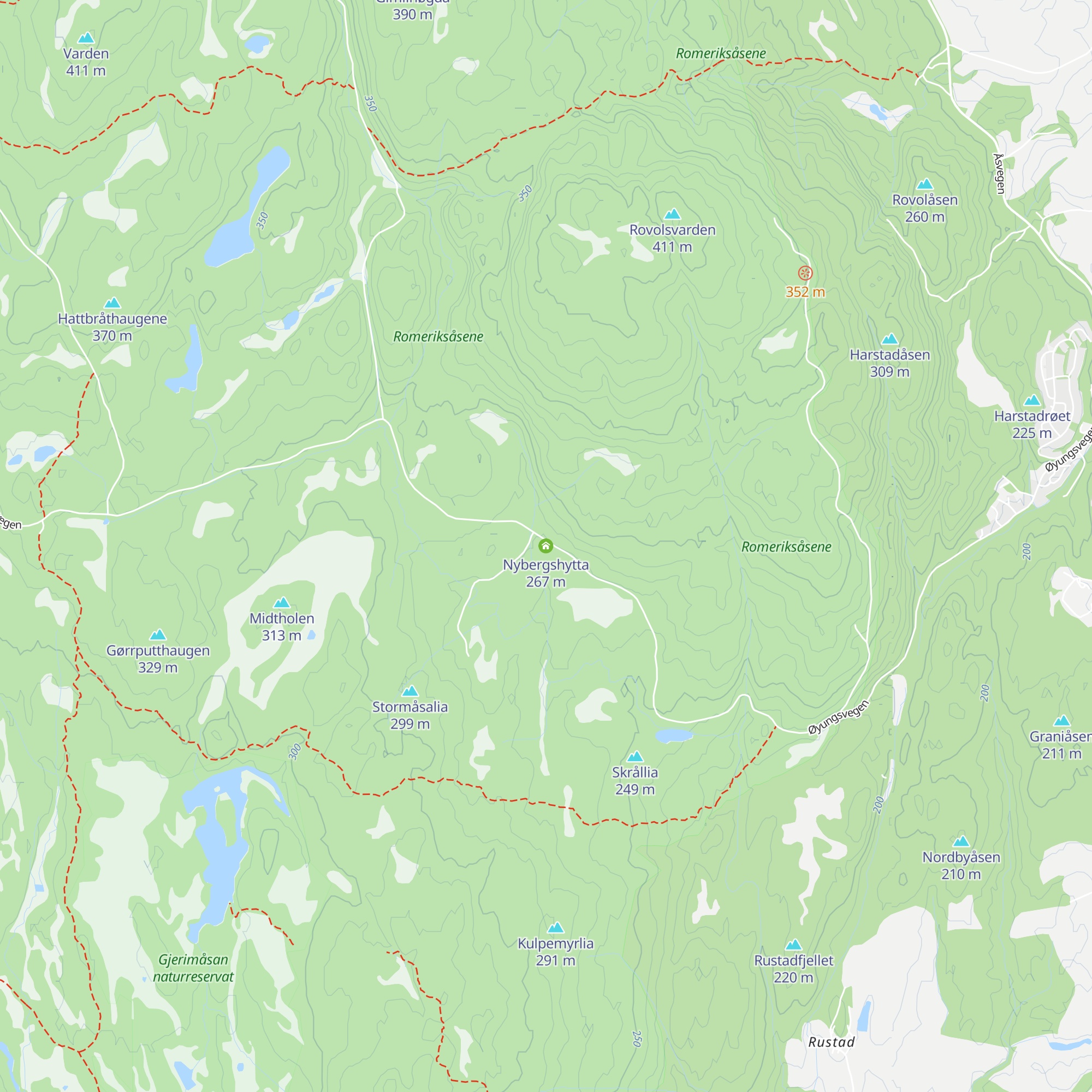 Nybergshytta map