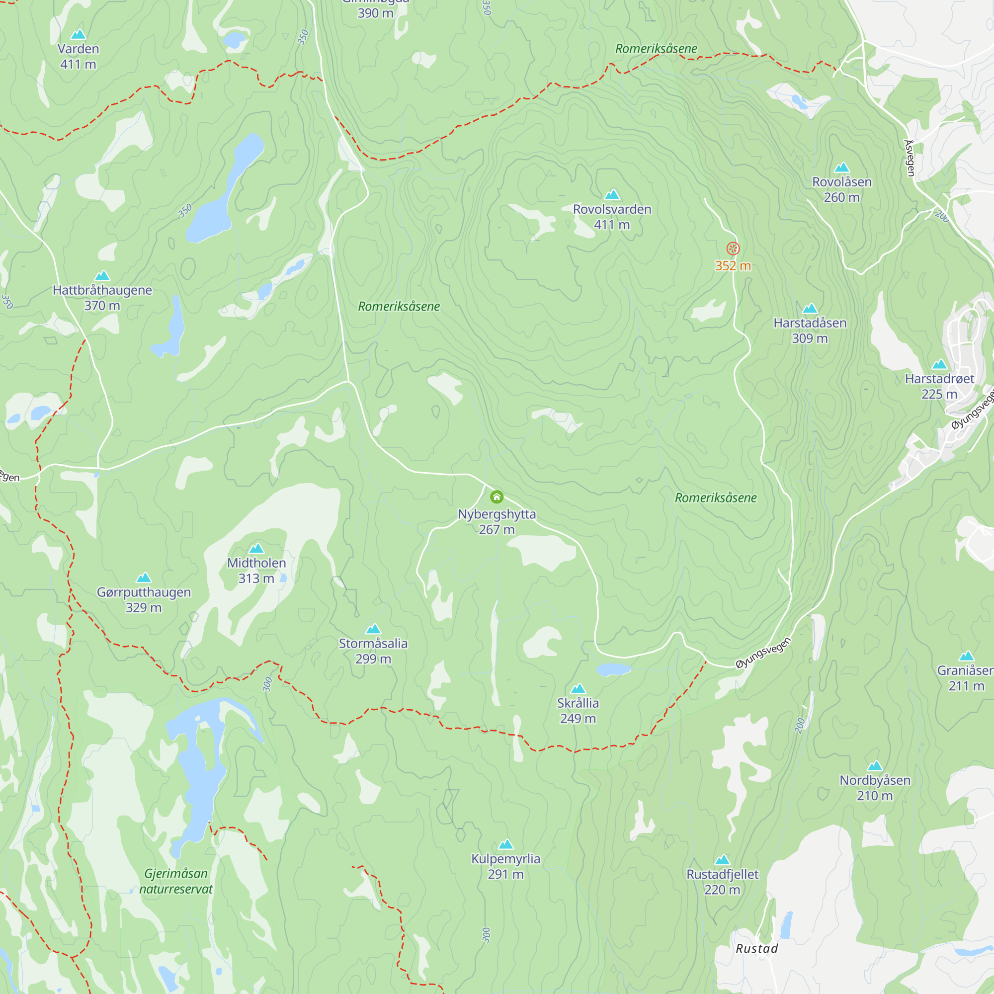 Nybergshytta map