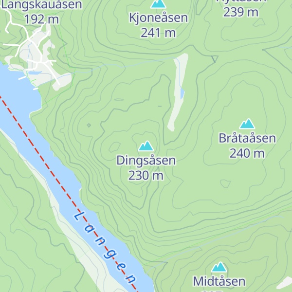 Map of Dingsåsen