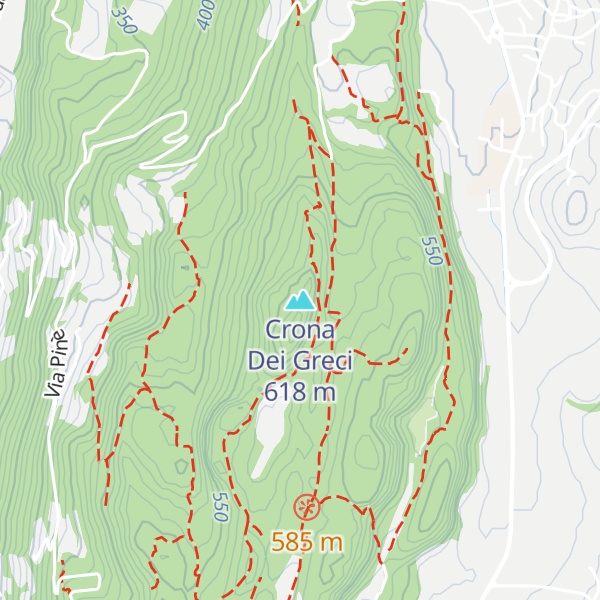 Map of Crona Dei Greci