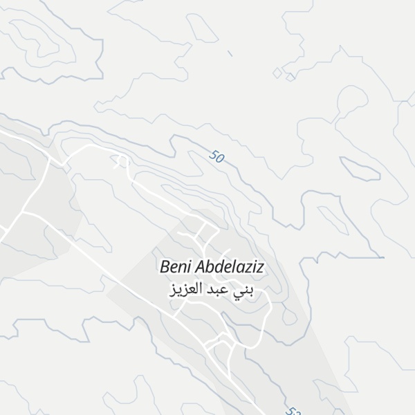 Map of Kef Ben Abd el Aziz