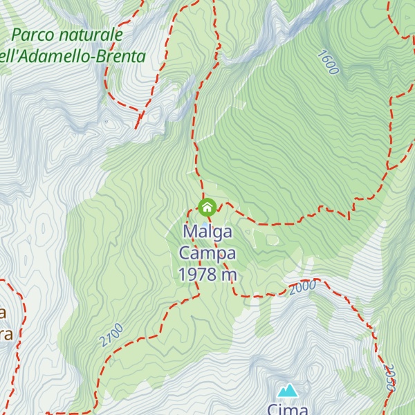 Map of Malga Campa