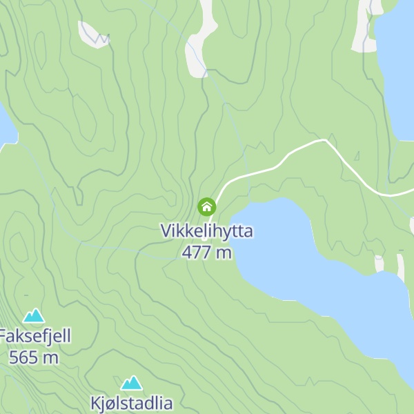 Map of Vikkelihytta