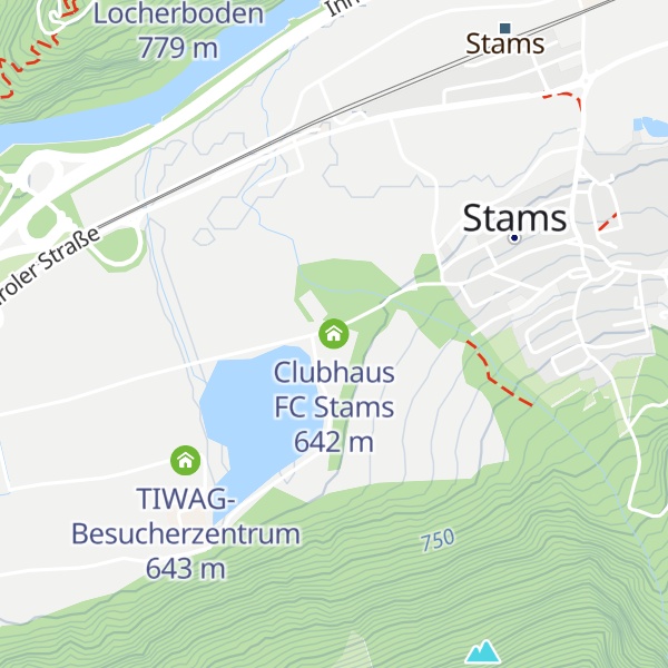 Map of Clubhaus FC Stams