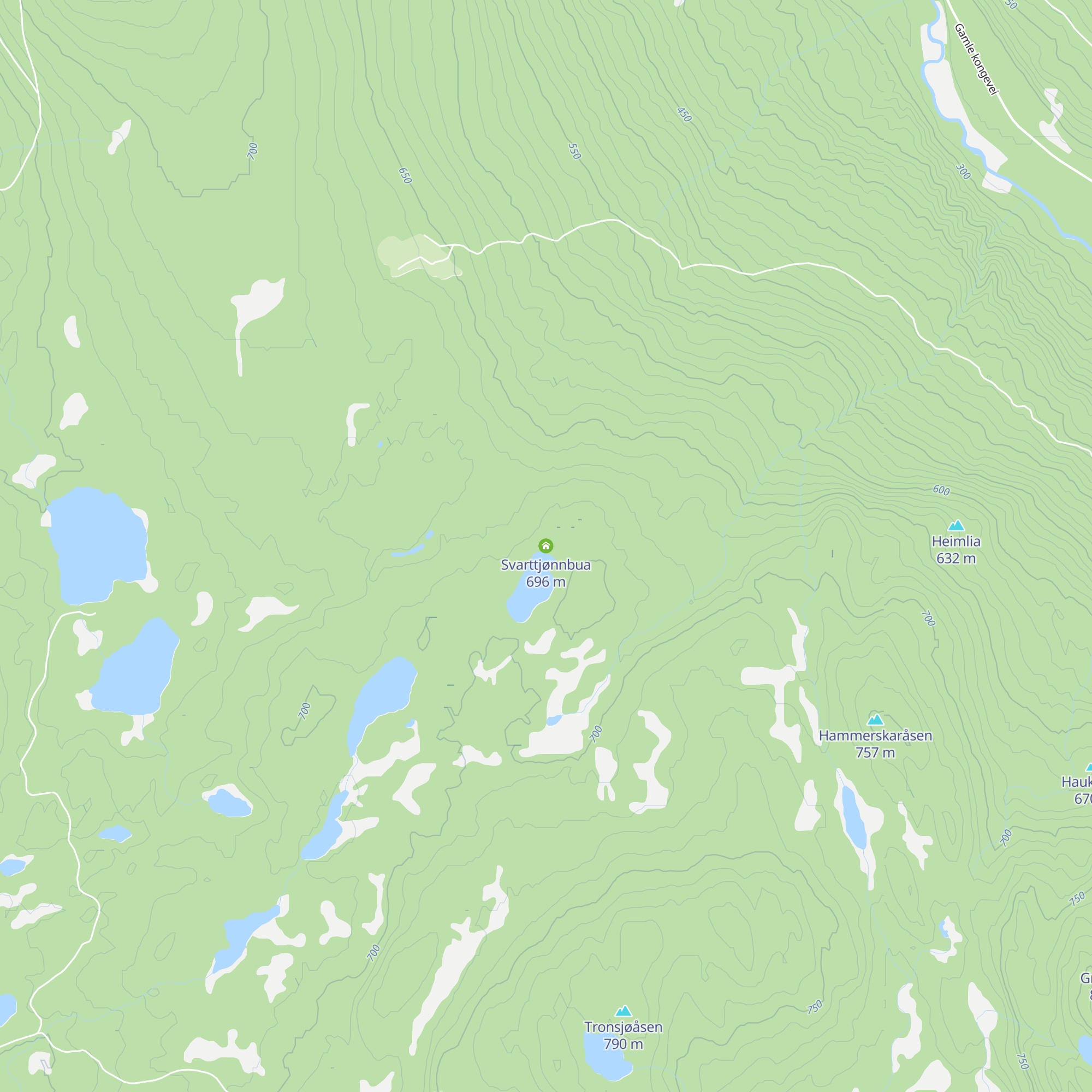 Svarttjønnbua map