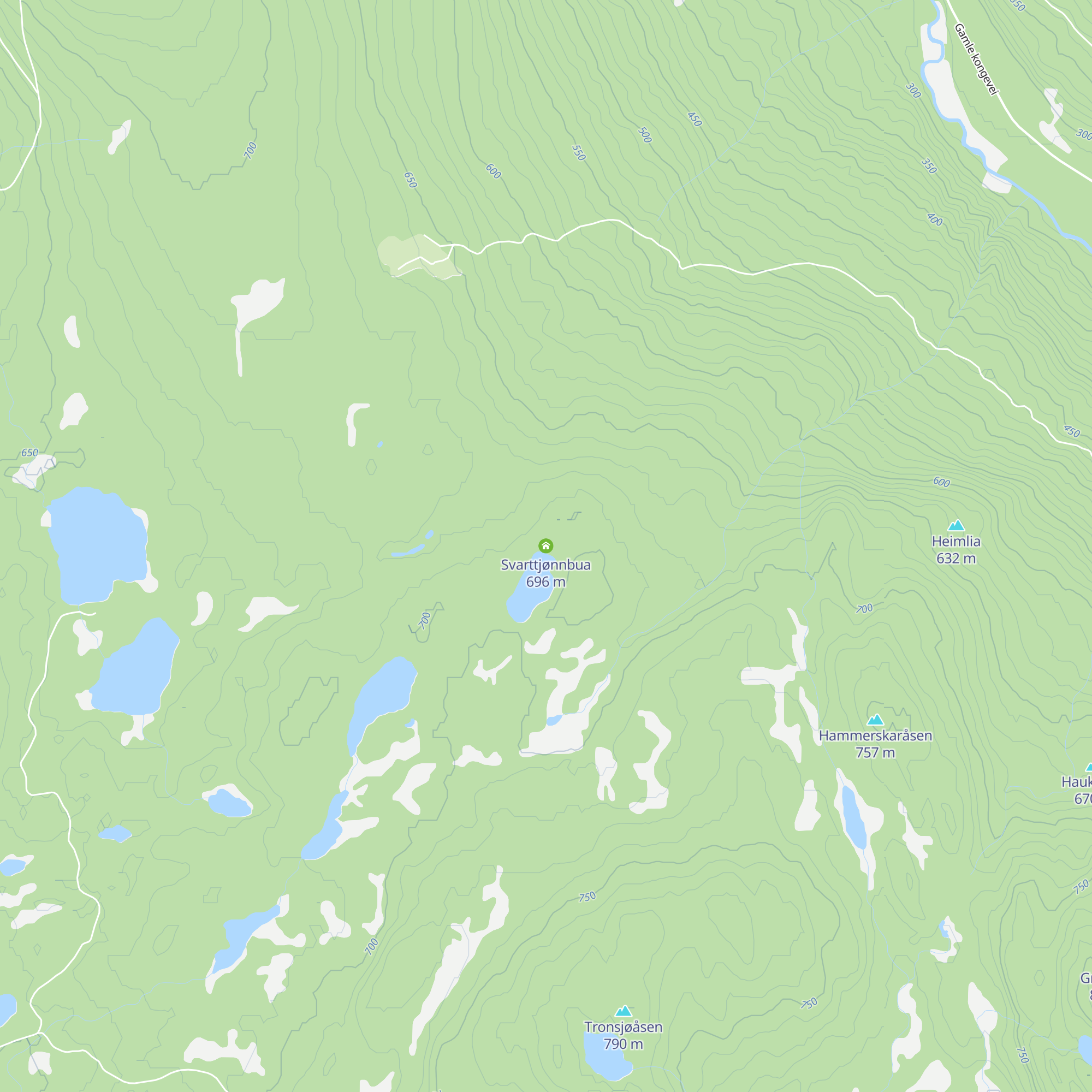 Svarttjønnbua map