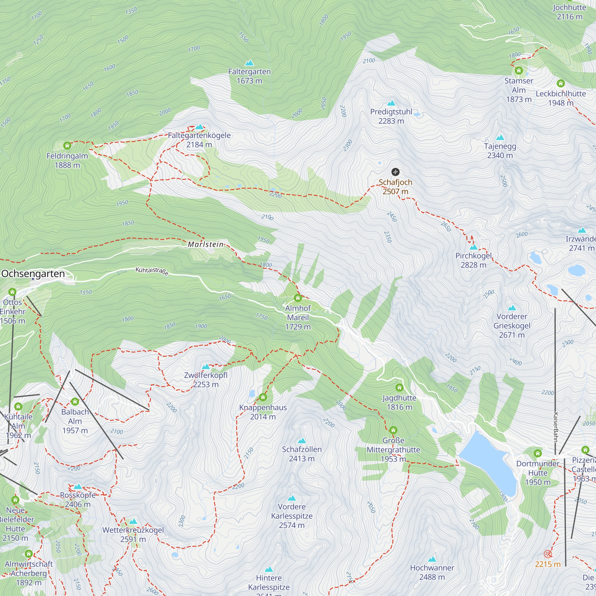 Almhof Mareil map