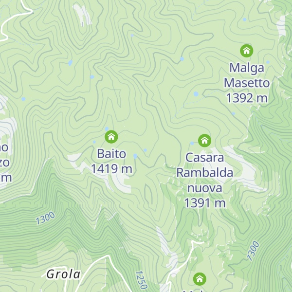Map of Malga Castiverio