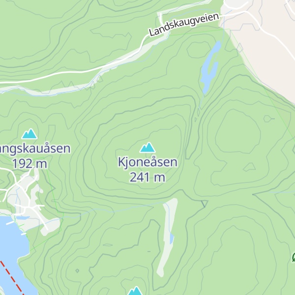 Map of Kjoneåsen