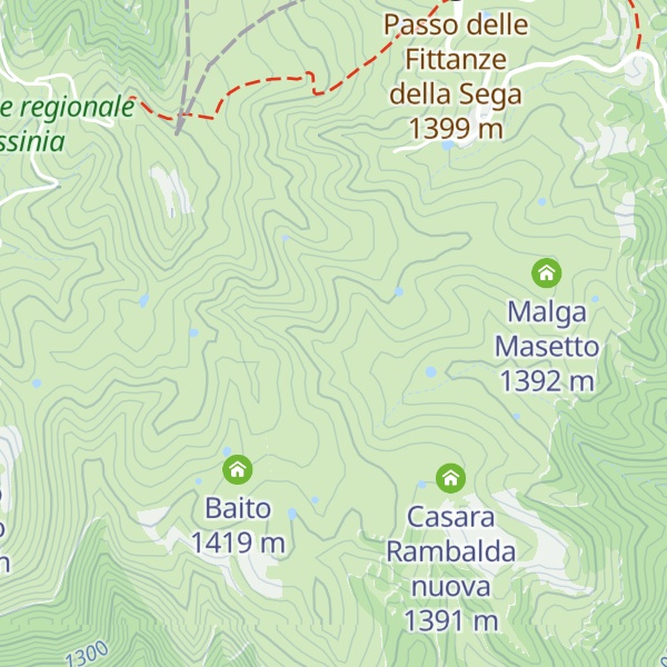 Map of Baito vecchio