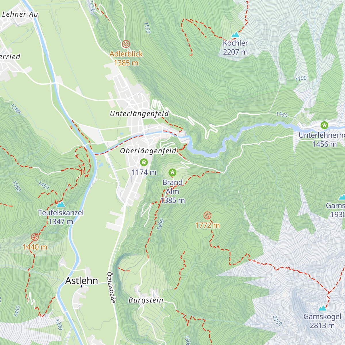 Brand Alm map