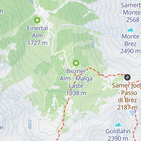 Map of Maritscherberg Alm - Malga Monte Alto