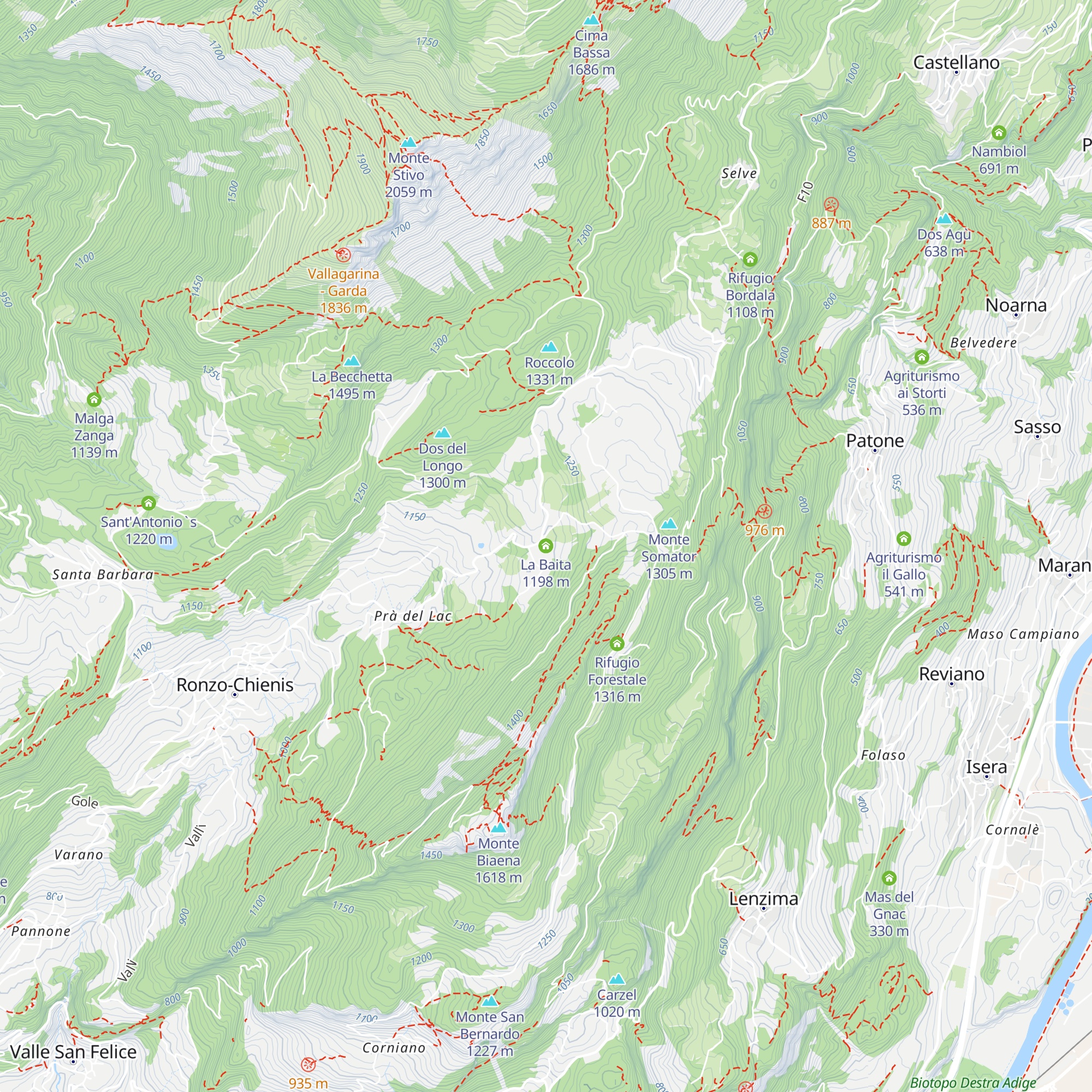 La Baita map