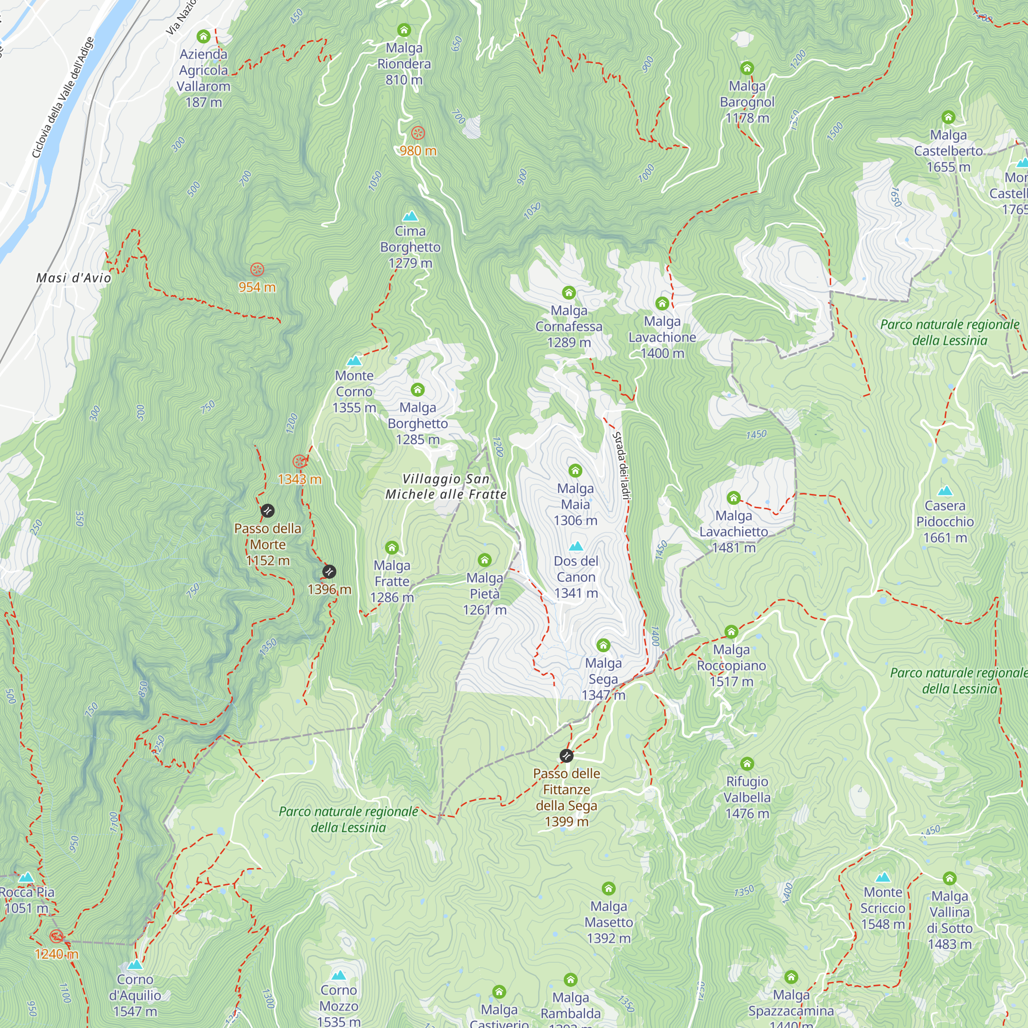 GIULIO Mountain B&B map