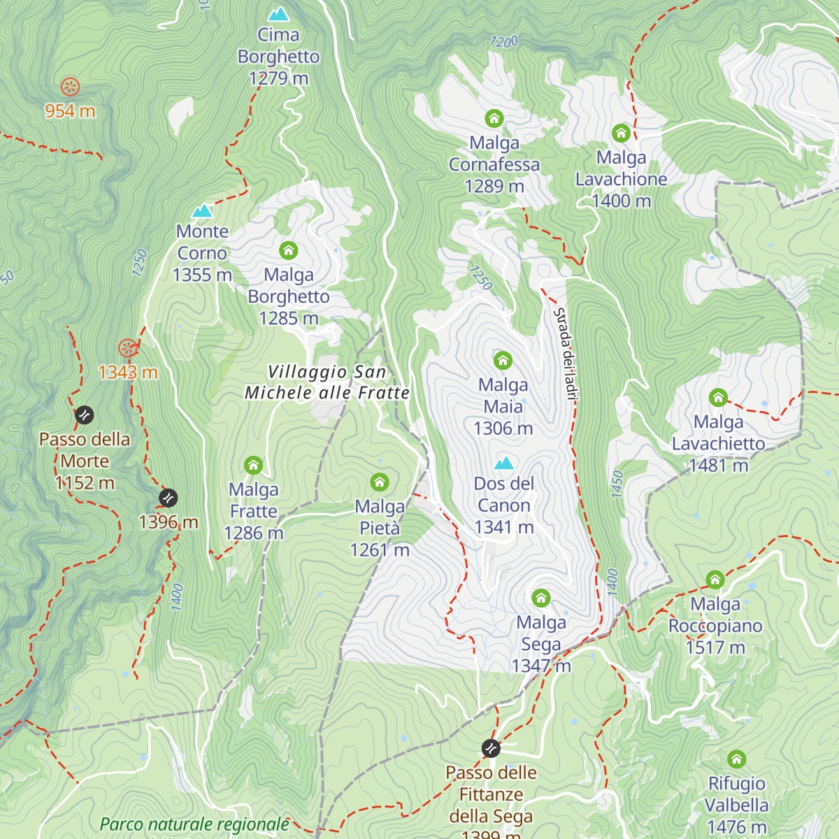 GIULIO Mountain B&B map
