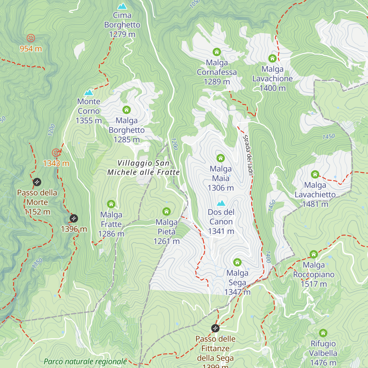 GIULIO Mountain B&B map