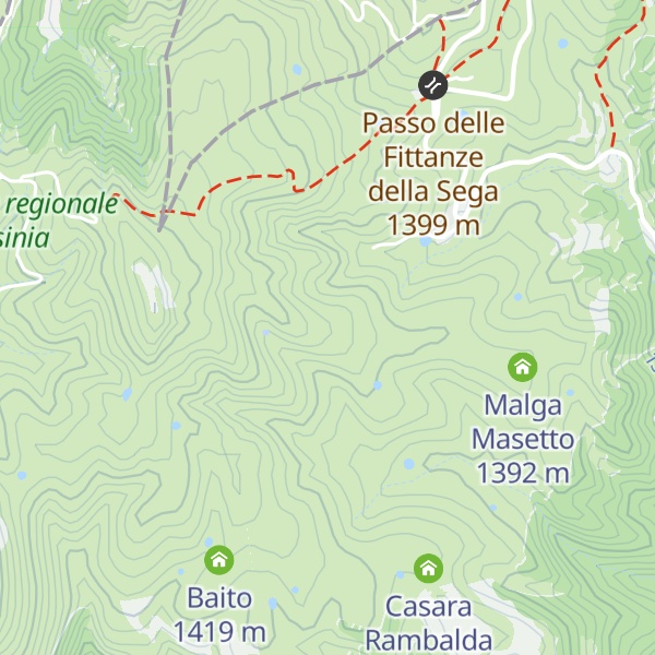 Map of Malga Braetta