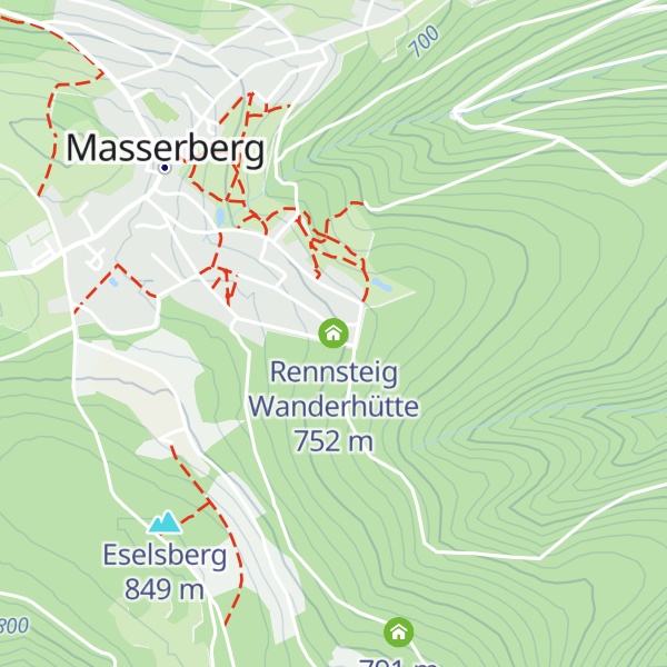 Map of Rennsteig Wanderhütte
