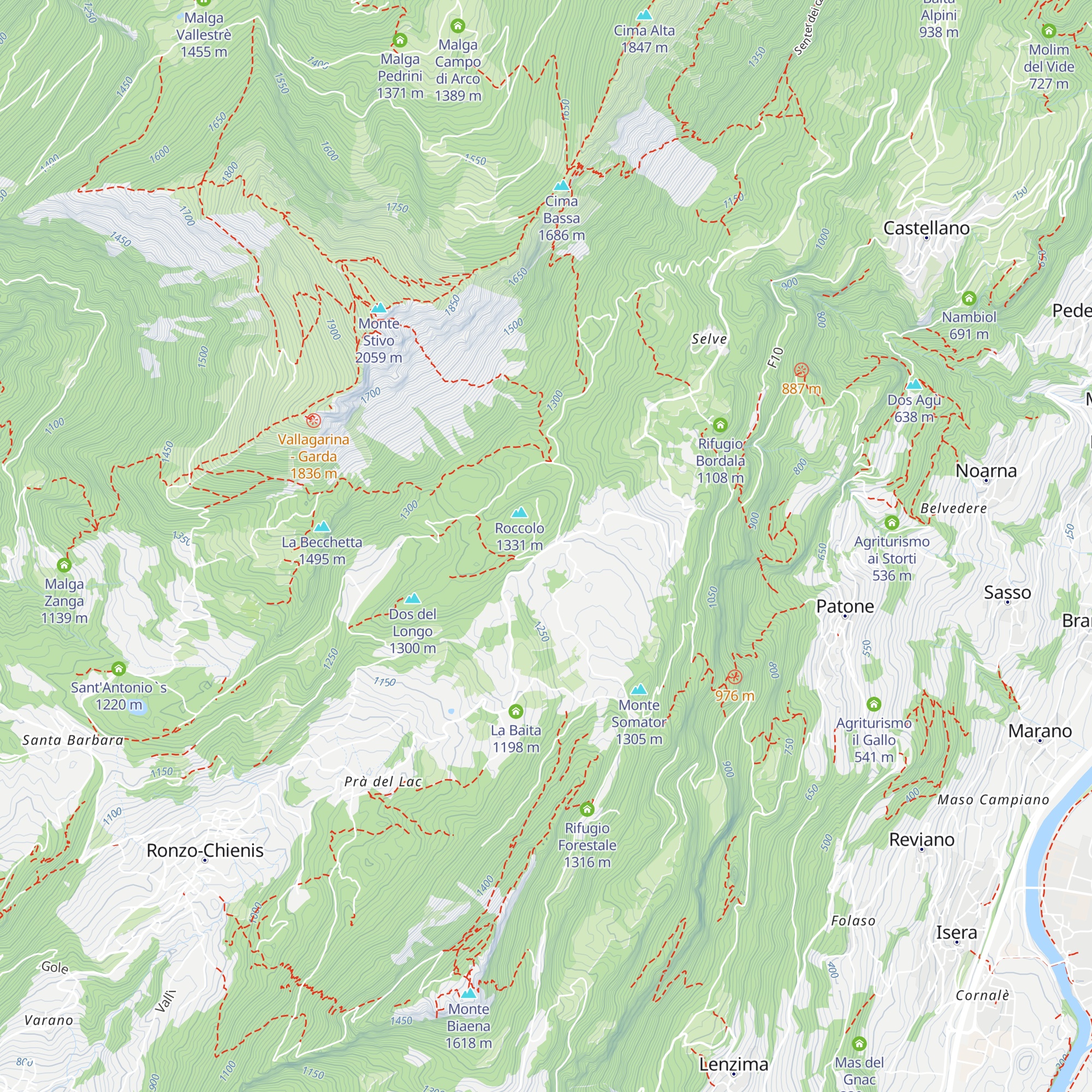 Hotel Passo Bordala map
