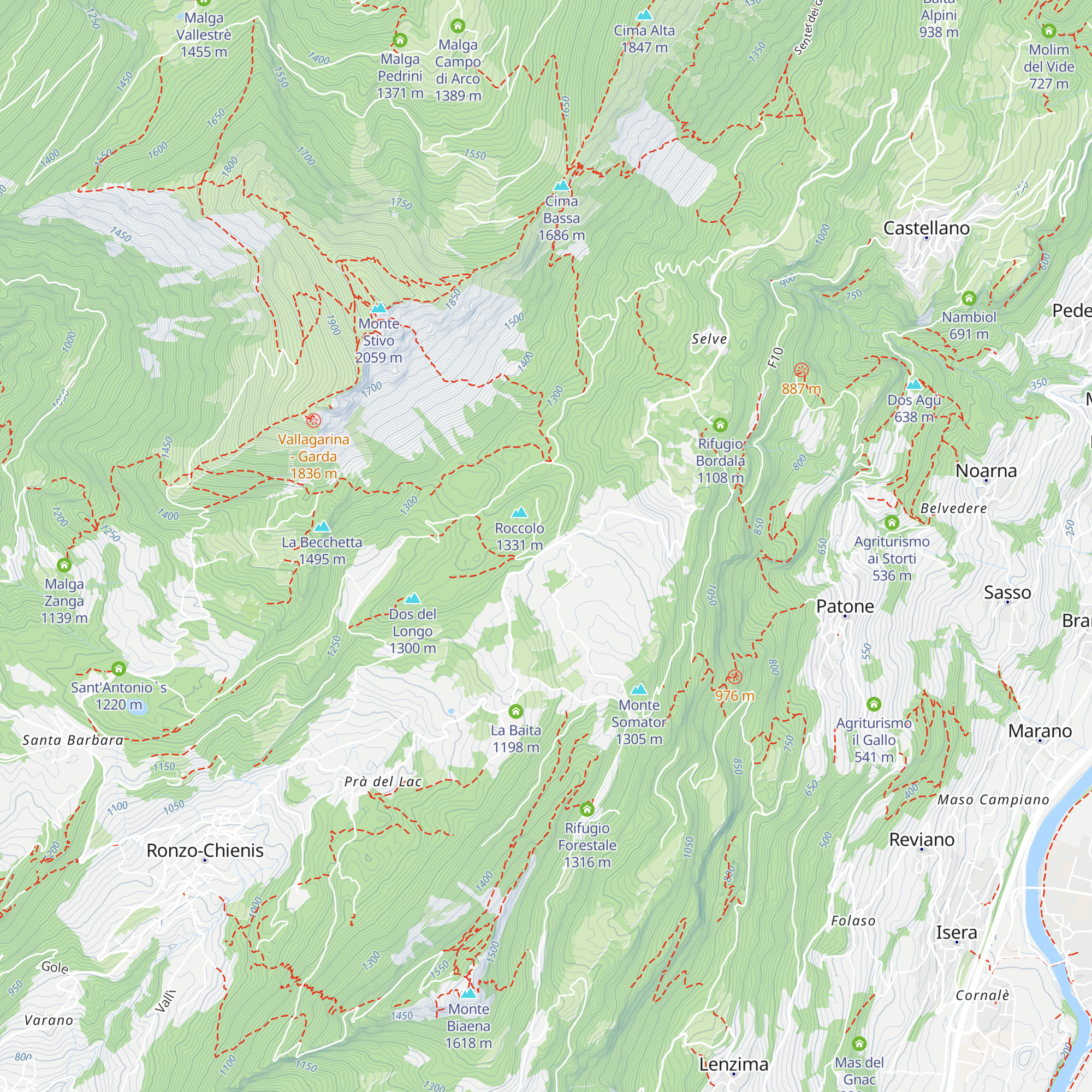 Hotel Passo Bordala map