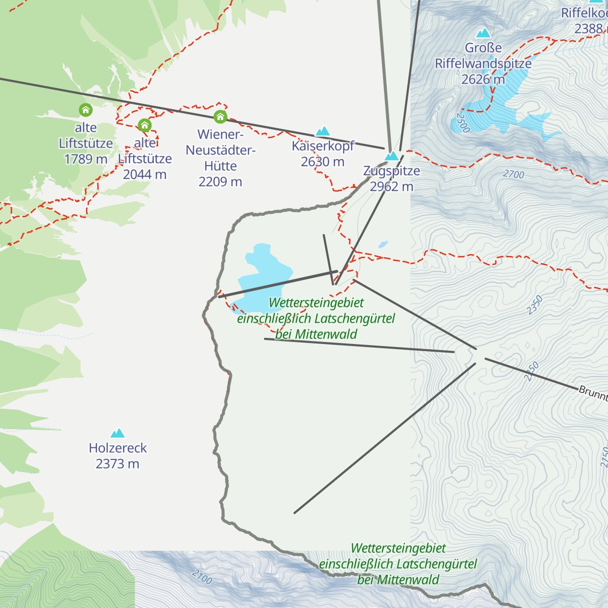 Iglu-Dorf Zugspitze map