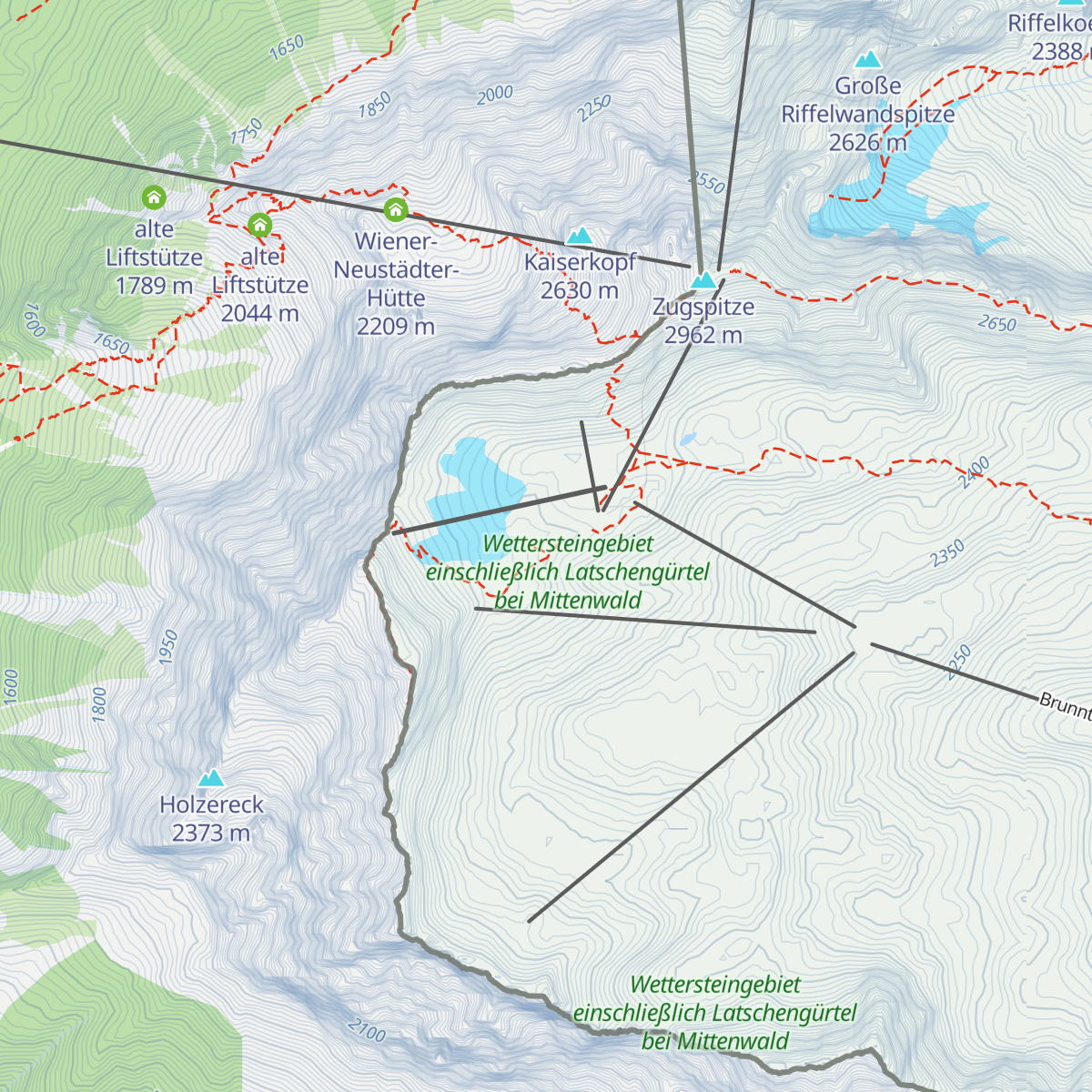 Iglu-Dorf Zugspitze map