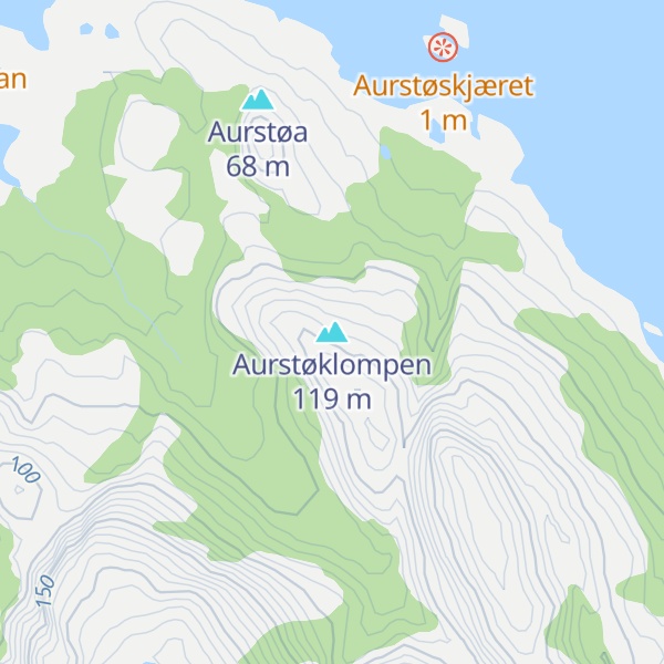 Map of Aurstøklompen