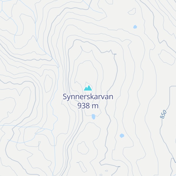 Map of Synnerskarvan