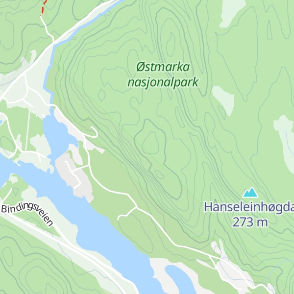 Map of Langbråtaåsen