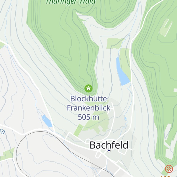 Map of Blockhütte Frankenblick