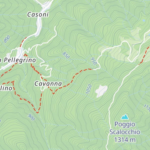 Map of Bivacco fisso di Pian dell'Orzo