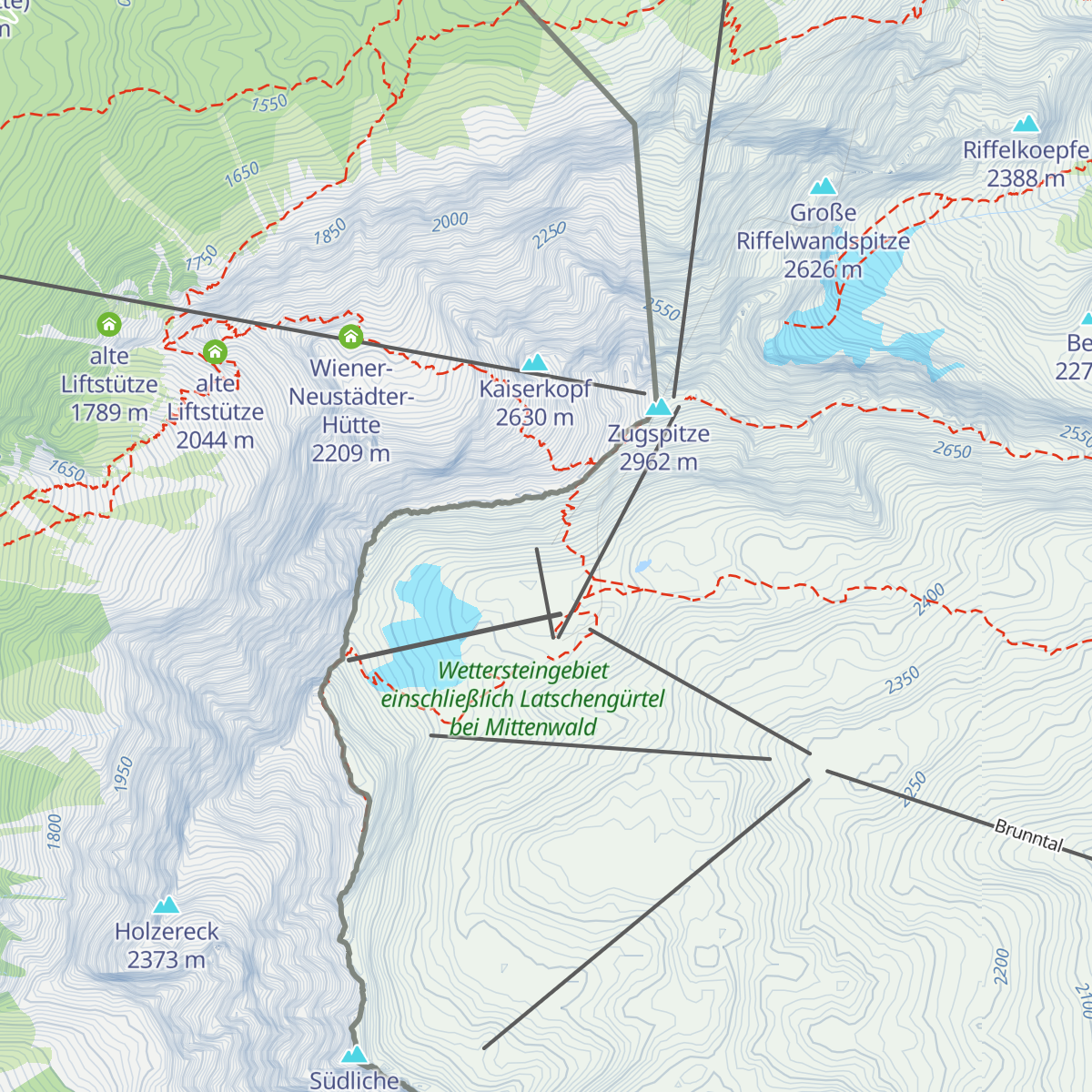 Environmental Research Station Schneefernerhaus map