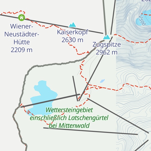 Map of Environmental Research Station Schneefernerhaus