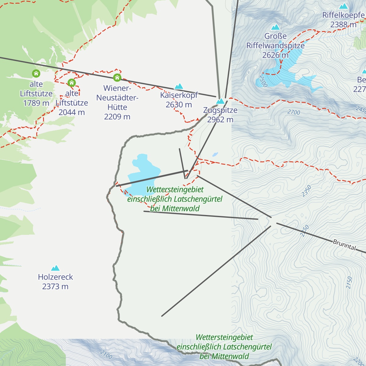 Gletscher 2600 map