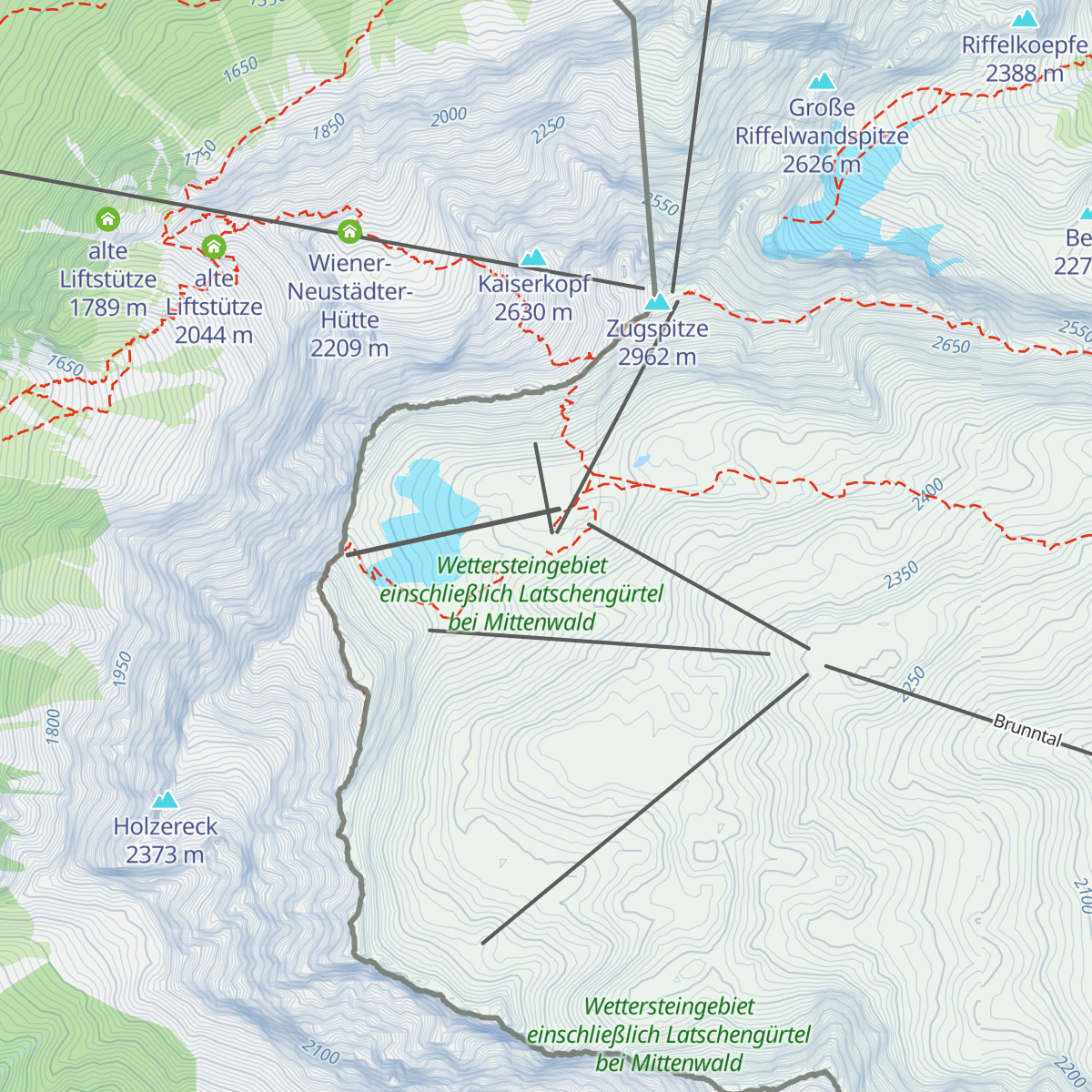 Gletscher 2600 map