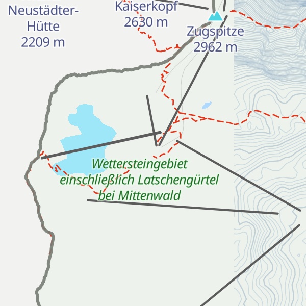 Map of Gletscher 2600
