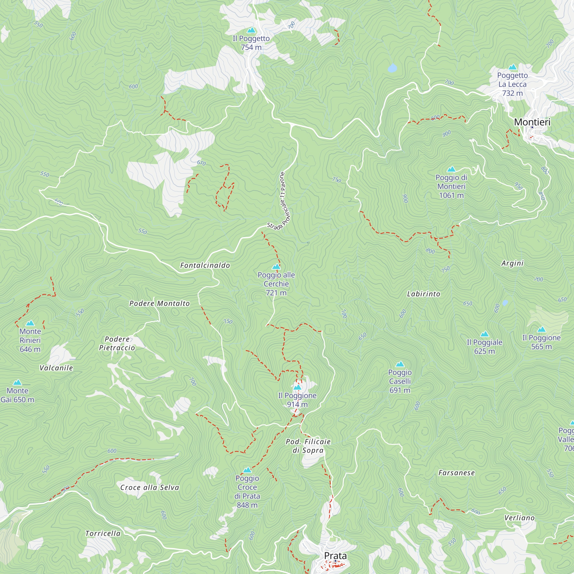 Il Troscione map